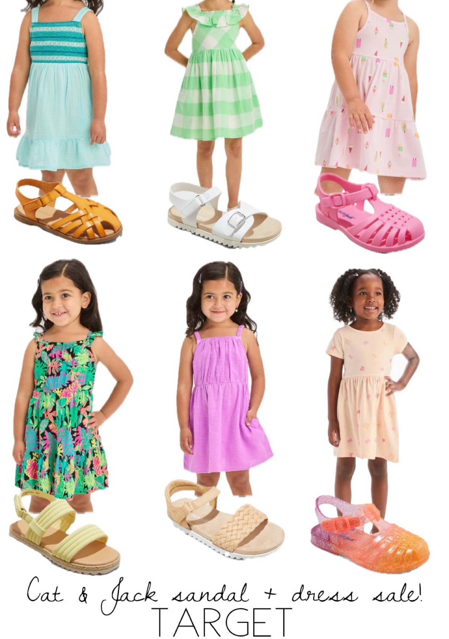 Cat & Jack dresses and sandals are on major sale right now at Target! Run and grab some outfits for your beach trips coming up 😍☀️🩷

#LTKKids #LTKSummerSales #LTKBaby