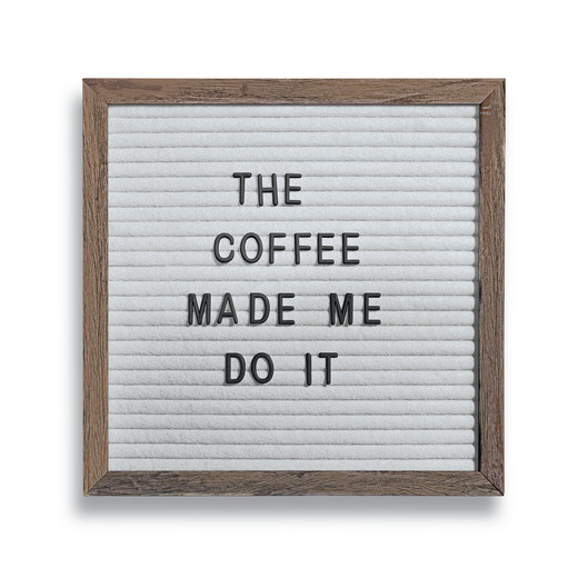 cafe felt letter board with wood frame 10in x 10in | Five Below