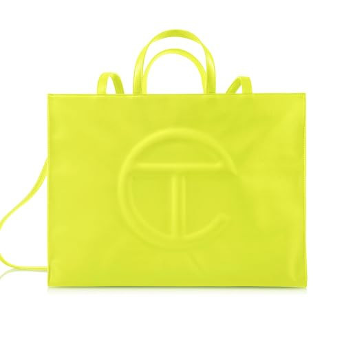 TELFAR Large Shopping Bag - Highlighter Yellow | Amazon (US)