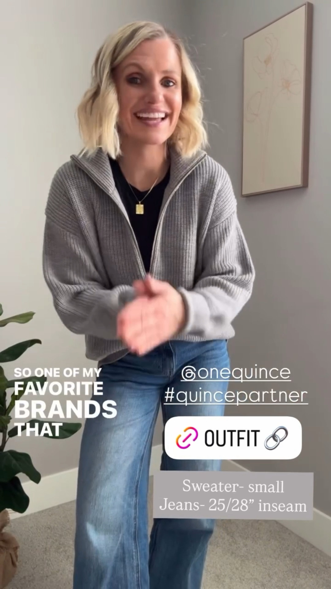 I love this cozy wool ½ zip sweater from @onequince. It’s so soft and warm! Perfect to wear this winter! #quincepartner 

Sweater- small || Jeans- 25/28” inseam

#LTKPetite #LTKSeasonal #LTKOver40