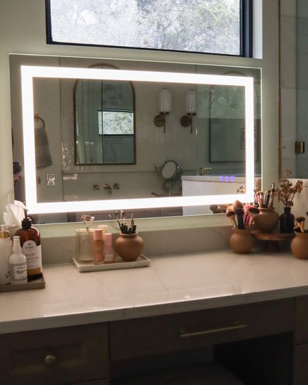 My LED makeup vanity bathroom mirror from Amazon! Mine is plugged in but has the option for hardwiring!



#LTKhome #LTKstyletip #LTKsalealert