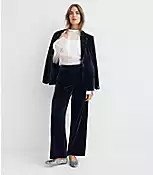 Clean Wide Leg Pants in Velvet | LOFT