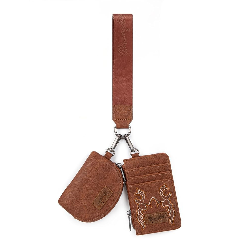 Wrangler Keychain Wristlet Wallets for Women Western Dual Pouch Wristlet Credit Card Holder Walle... | Amazon (CA)