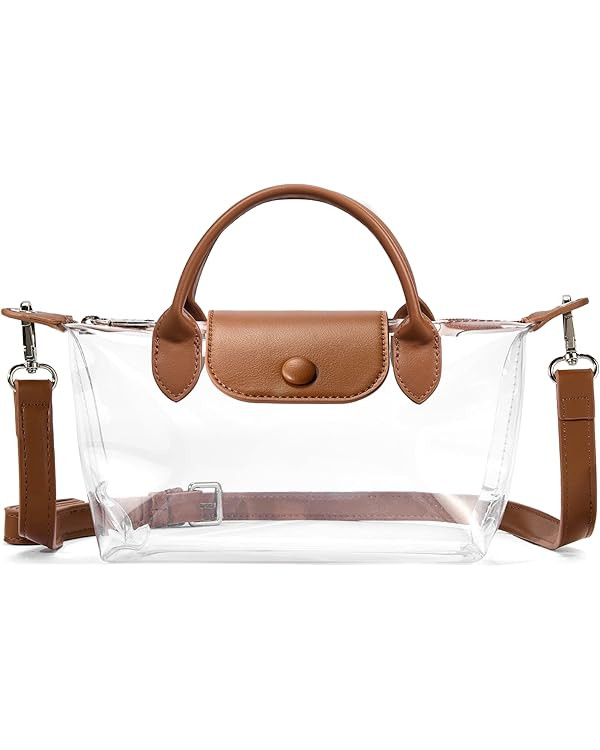 BOSTANTEN Clear Bag for Stadium Approved Crossbody Purse Handbags for Concerts Sports Events | Amazon (US)