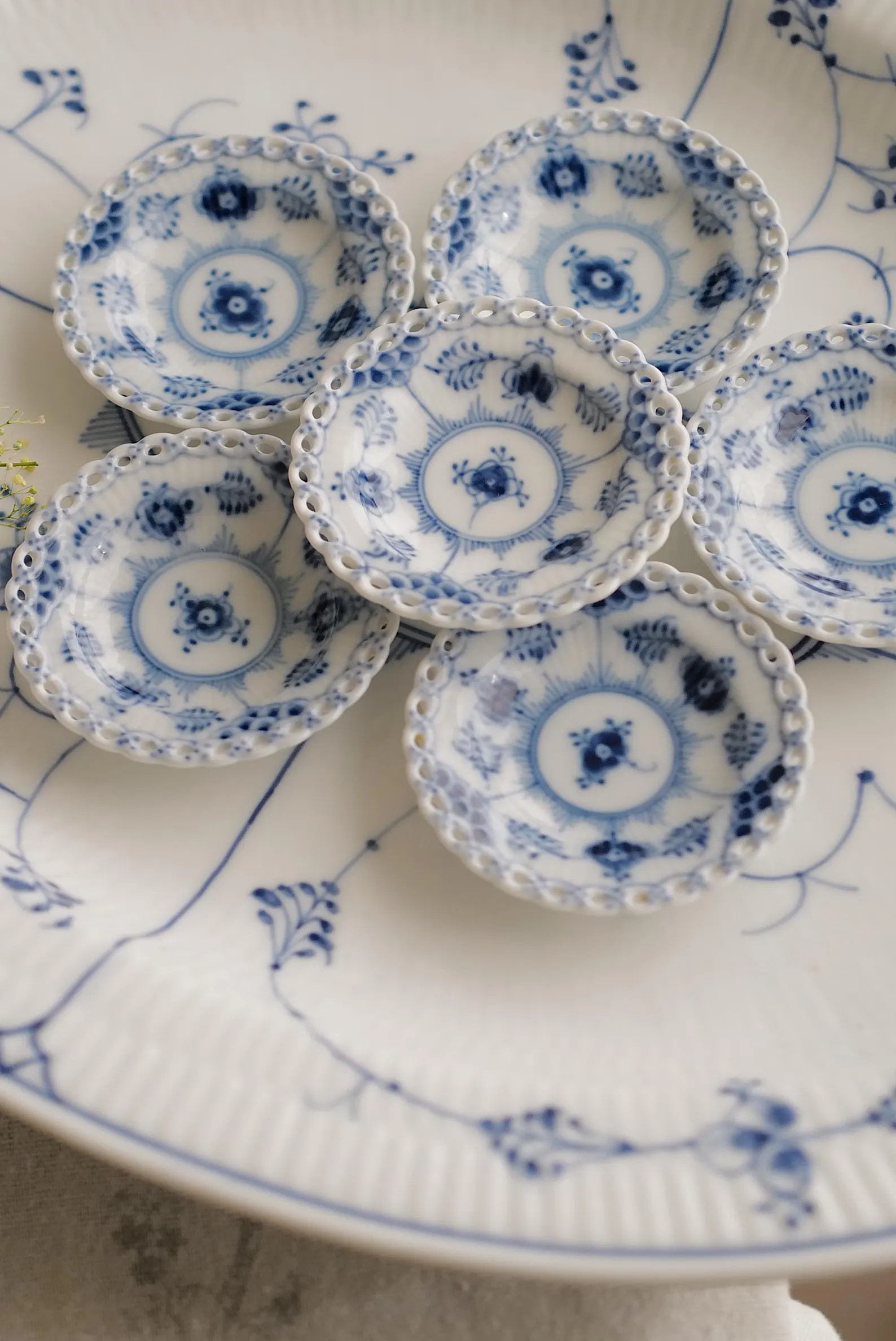 Vintage Royal Copenhagen No. 1004 Full Lace Blue Fluted Butter Pat – 1st Quality – Made in De... | Etsy (US)