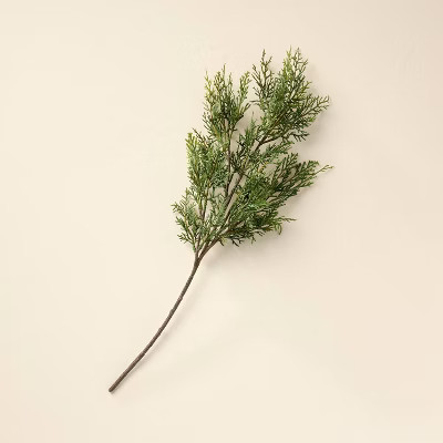 25" Faux Cedar Christmas Stem - Hearth & Hand™ with Magnolia | Target