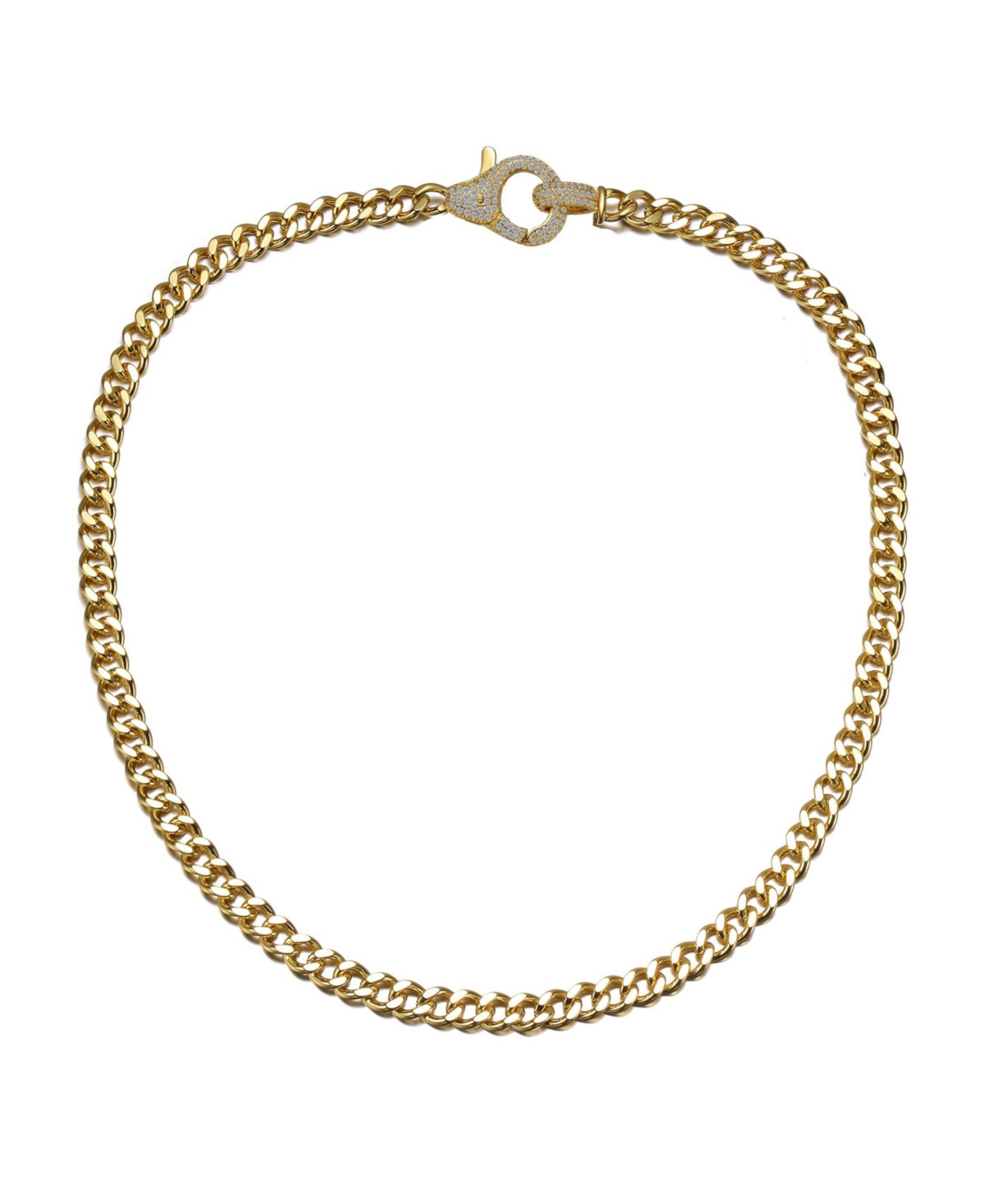Stylish polished Curb Link Chain Necklace - Gold | Macy's