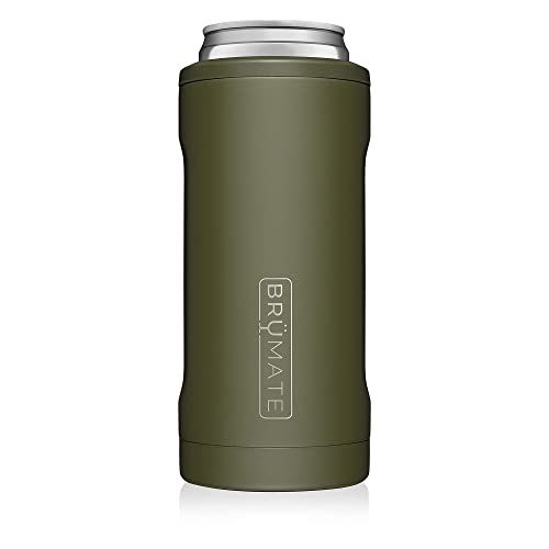 BrüMate Hopsulator Slim Can Cooler Insulated for 12oz Slim Cans | Skinny Can Coozie Insulated Stainl | Amazon (US)