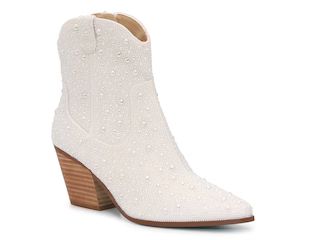 Betsey Johnson Emory Rhinestone Western Boot | DSW