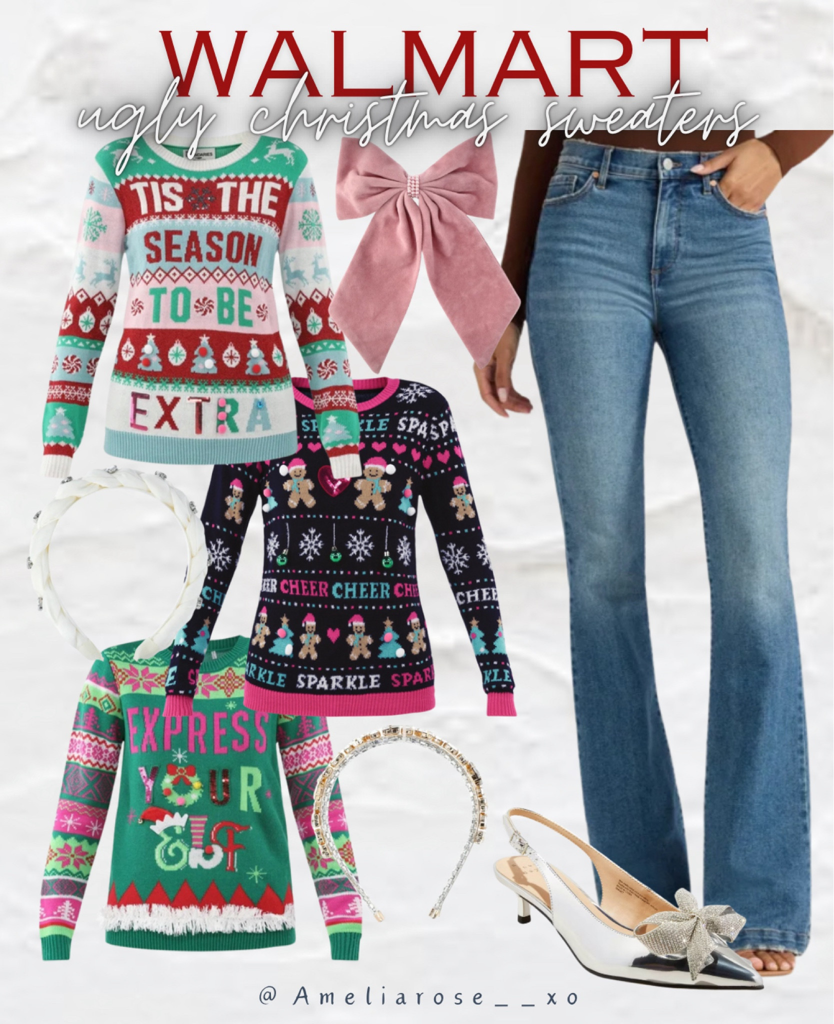 It’s the season for ugly Christmas sweaters and Walmart has some cute affordable options! 

#LTKHoliday #LTKFindsUnder50 #LTKStyleTip