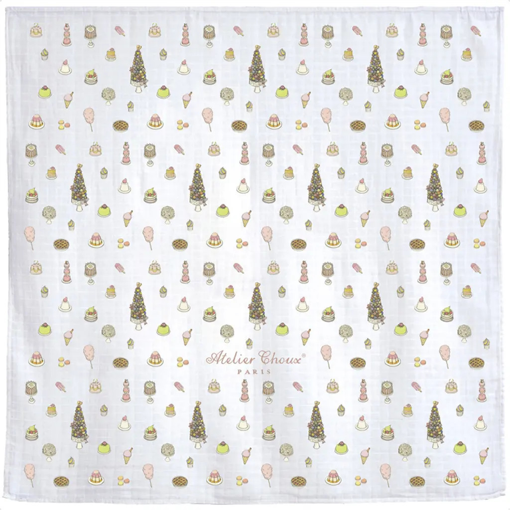 ATELIER CHOUX Sweetie Pie Cotton Swaddle in Multi at Nordstrom | Nordstrom
