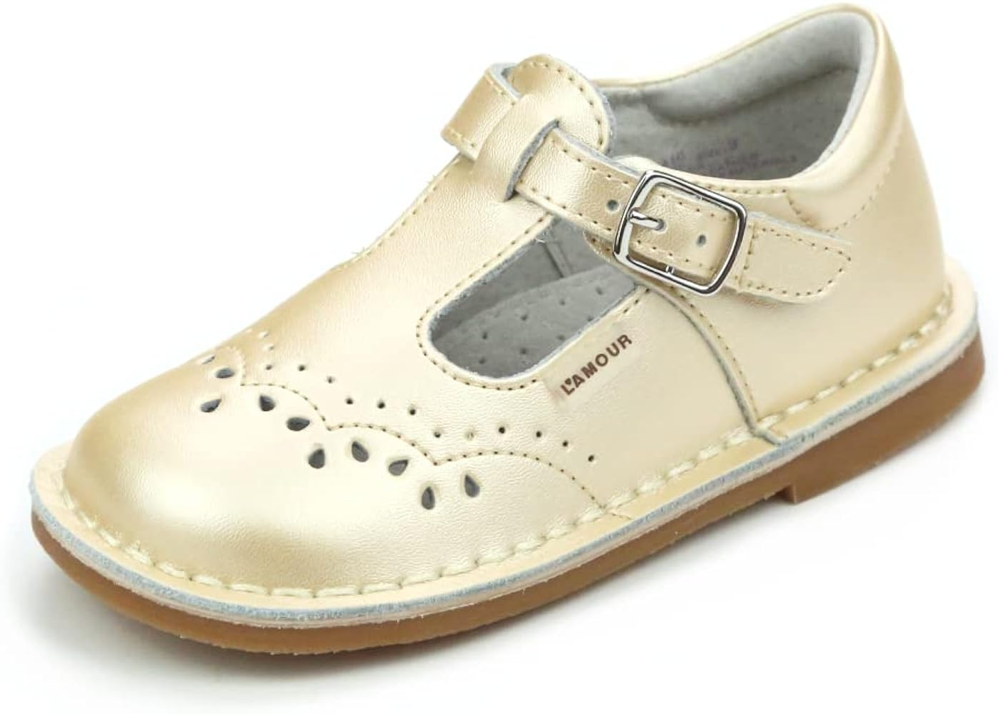 L'Amour Ruthie T-Strap | Girl's Mary Jane Flat (Toddler/Little Kid) | Amazon (US)