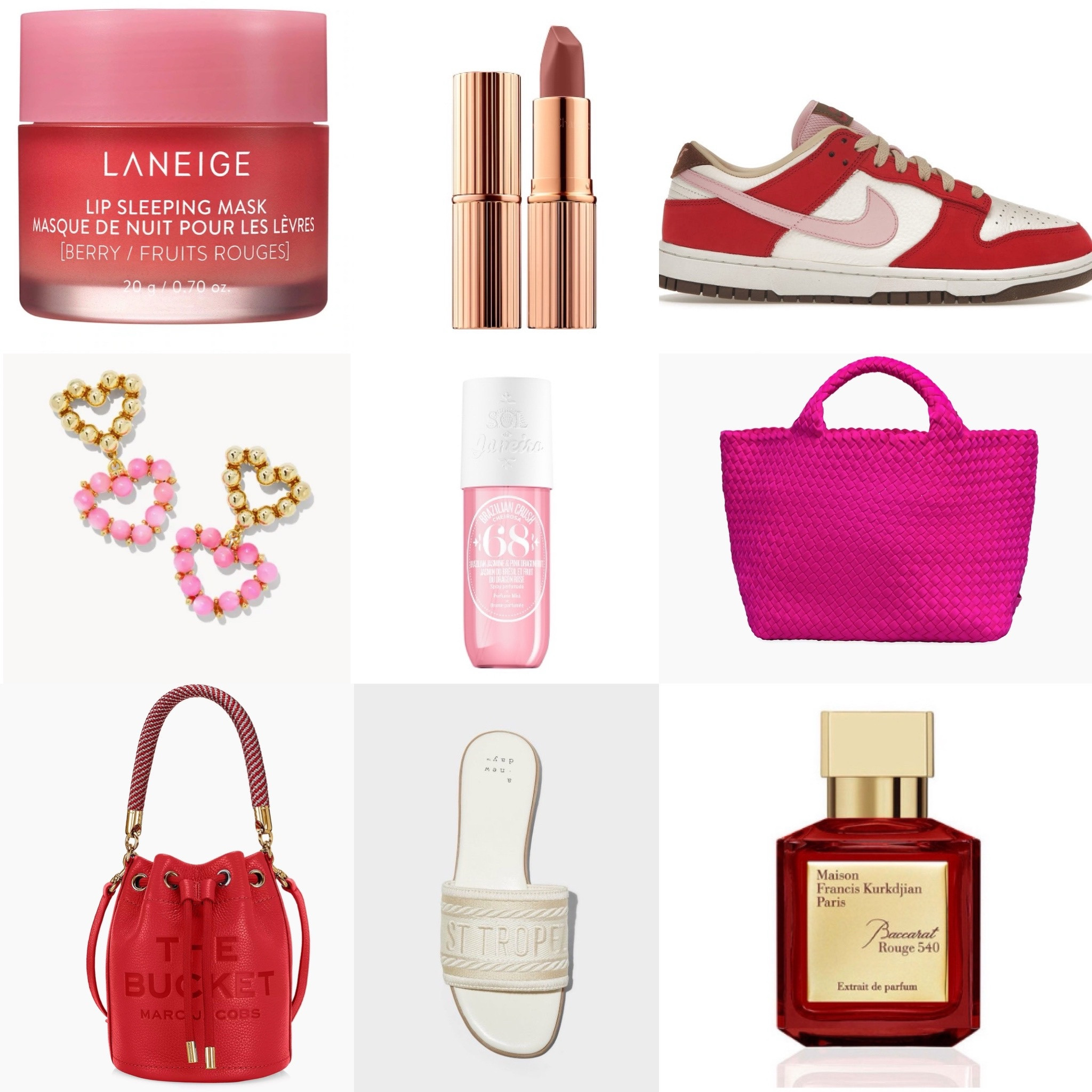 Valentine’s Gift Guide
Galentines
Gift idea
Pink & red Nike dunks
Linege sleep mask
Charlotte tilbury pillow talk lipstick
St. Barths hot pink tote
Baccarat rouge 540 perfume
The bucket bag Marc Jacob’s
White slide on sandals target finds
Kendra Scott pink Ashton earrings
Gold
Gift for
Wife
Bff
Sister
Mom
Valentines Day 
Gift exchange


#LTKGiftGuide #LTKSeasonal #LTKparties