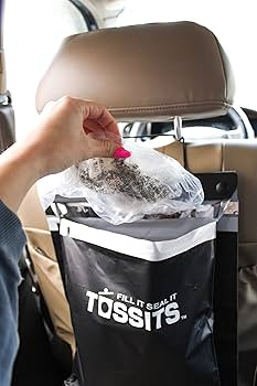 Disposable Garbage Bags (Set of 7) - Leakproof, Smellproof - Large, Car-Friendly | Amazon (US)
