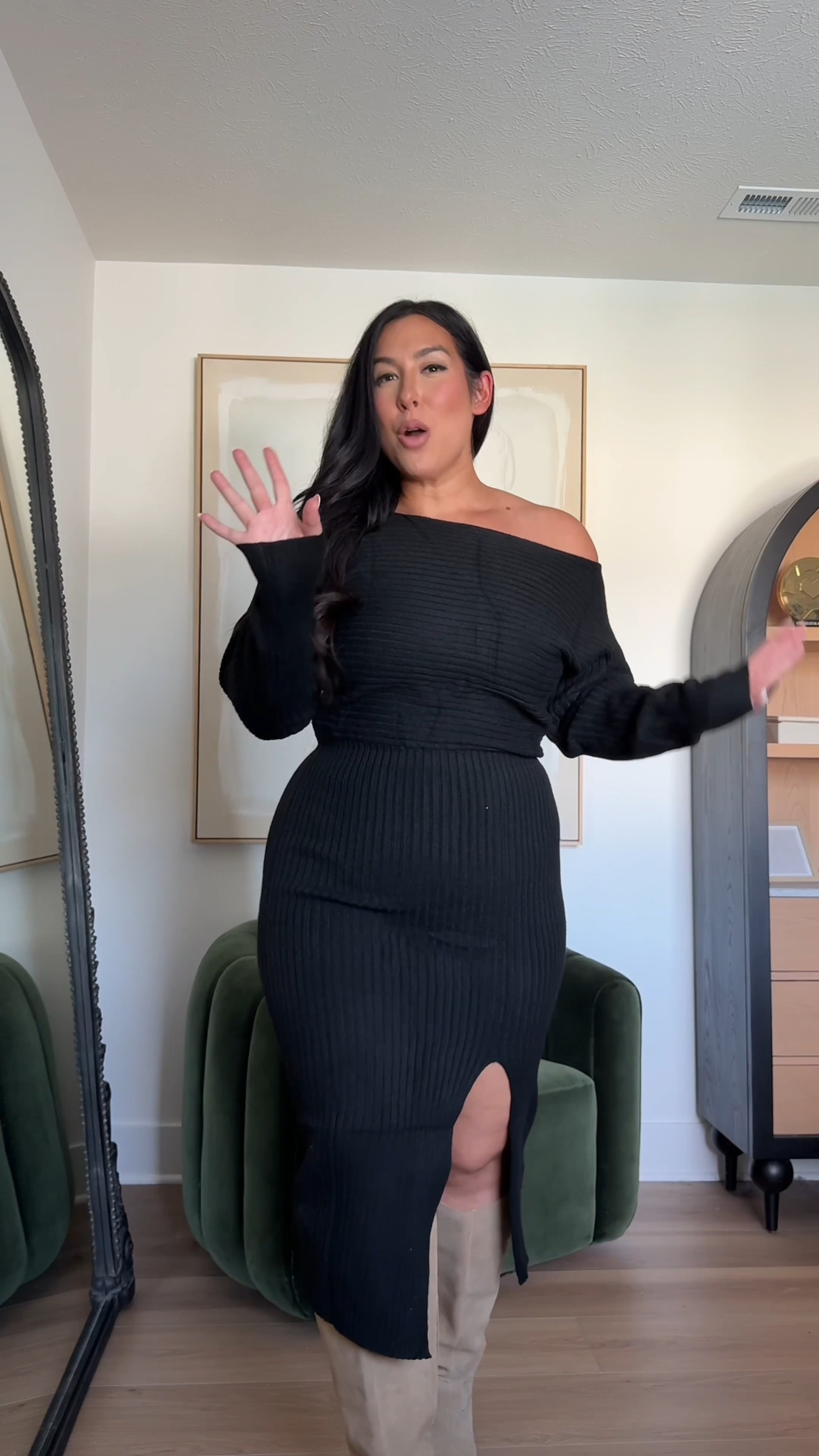 Love this quality of this knit, it's so comfortable!

Fall dresses, off the shoulder dress, midsize fall dresses, fall outfits, fall style, family photo dresses, knit dresses, amazon fashion, amazon finds, amazon dresses 

 #LTKootd #LTKMidsize