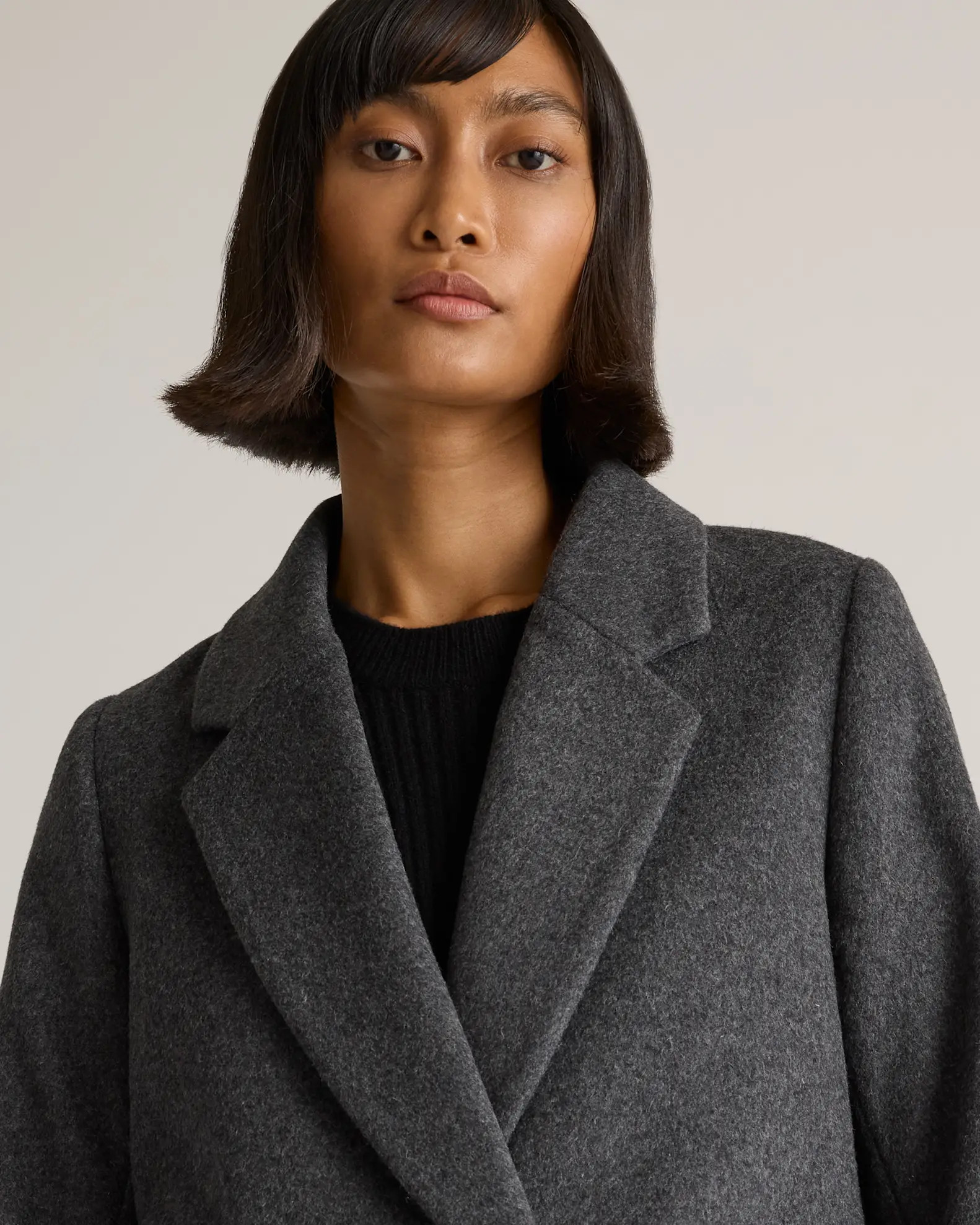 Italian Wool Classic Single-Breasted Coat | Quince