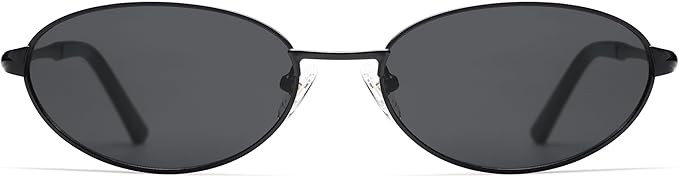 Retro Oval Sunglasses for Women Mens with Spring Hinge Sunnies AP3696 | Amazon (US)