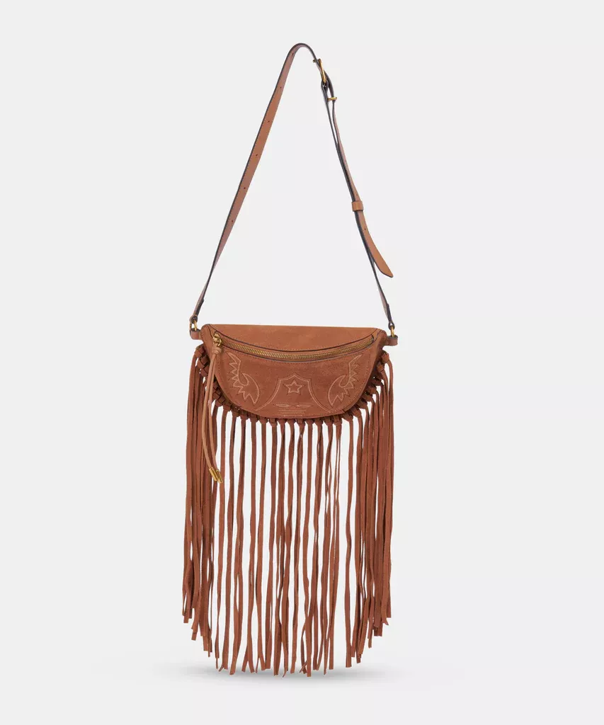 Shila Crossbody Bag in Saddle Suede