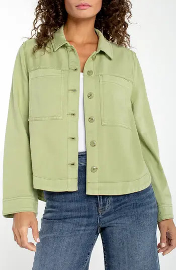 Liverpool Los Angeles High/Low Denim Shacket | Nordstrom | Nordstrom