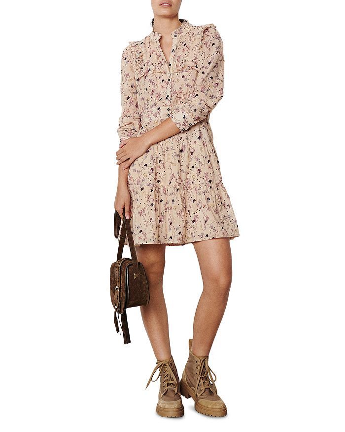 Belle Ruffled Mini Shirt Dress | Bloomingdale's (US)