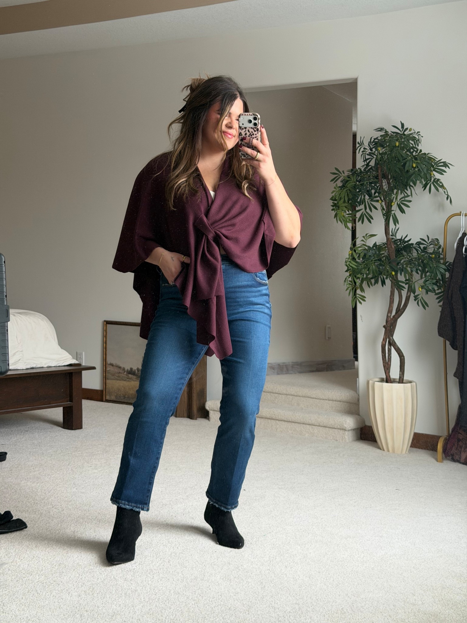 Casual winter / holiday outfit! 

Wearing size 14 in these straight leg jeans from good American-

Love the sarong too! This color is amazing!!

Midsize, Christmas, holiday

#LTKGiftGuide #LTKMidsize #LTKHoliday