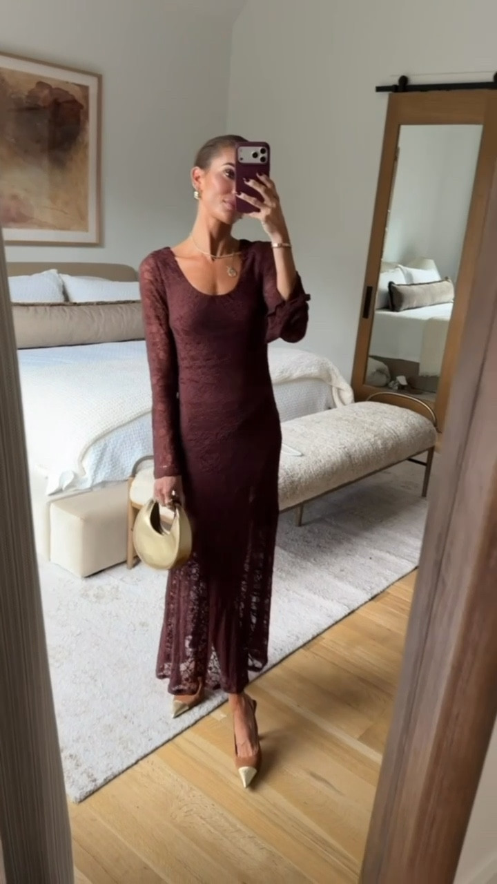 the most stunning lace dress on sale for under $100! 😍 comment DRESS and i’ll DM you links to this look! ❤️ or you can always tap the link in my bio! 🫶🏼 wearing xs / runs tts 

#LTKFindsUnder100 #LTKSaleAlert