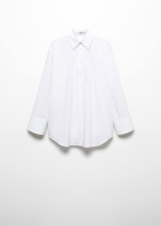 Oversize cotton shirt -  Women | Mango United Kingdom | MANGO (UK)