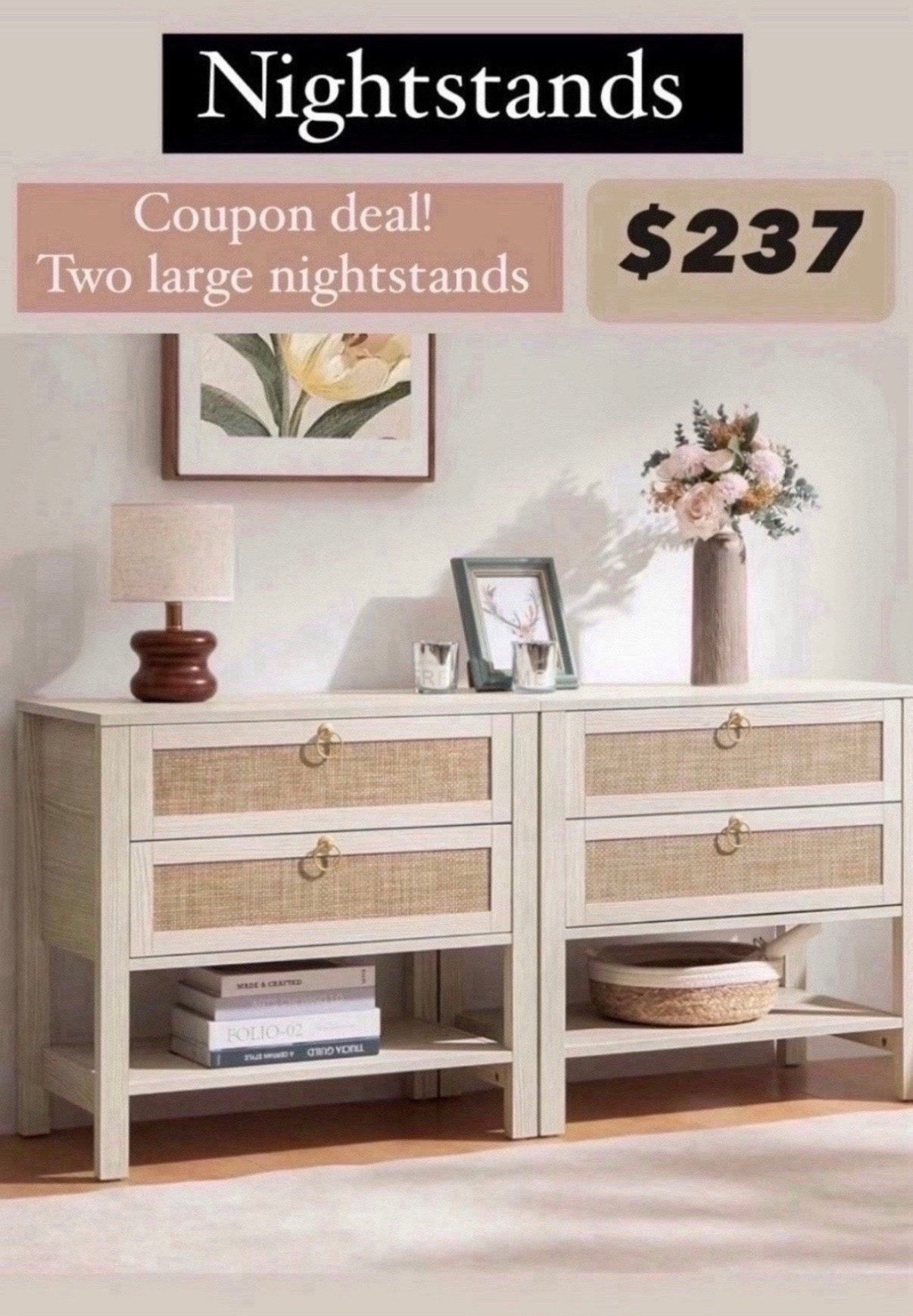amazon nightstands 
rattan nightstand 
nightstand dresser with drawers neutral bedroom furniture