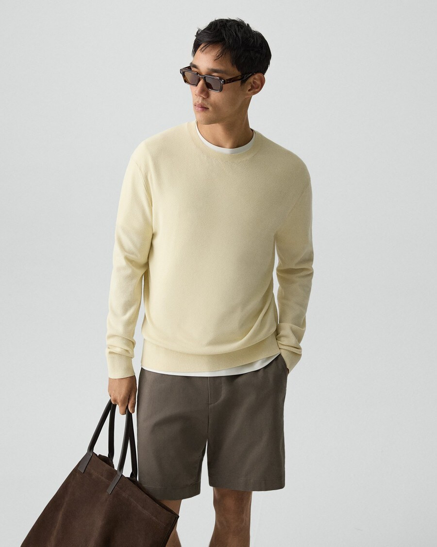 Riland Crewneck Sweater in Light Bilen | Theory