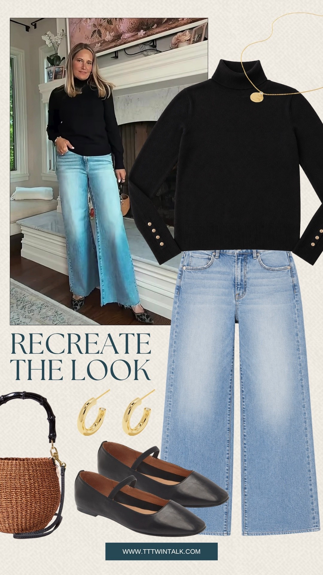 I love how simple and wearable this fall outfit is. The Social Threads black sweater and wide leg jeans make such an easy combo, and the Nordstrom bag adds a cute finishing touch. Definitely a look I’d reach for when I want to be comfortable but still look put together.

#LTKSeasonal #LTKOver40 #LTKMidsize