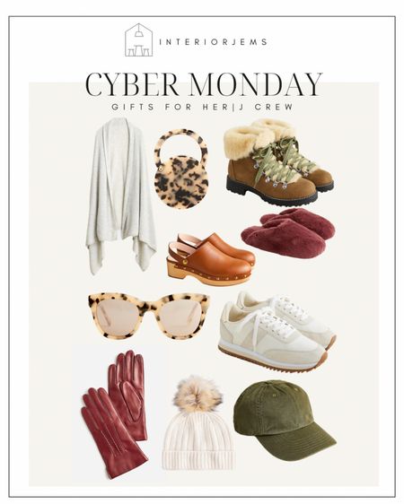 Gifts for her on sale for cyber Monday, slippers, tennis shoes, boots, cashmere, hat, beanie, sunglasses, clogs, leather gloves, j crew cyber Monday sales 

#LTKCyberweek #LTKstyletip #LTKsalealert