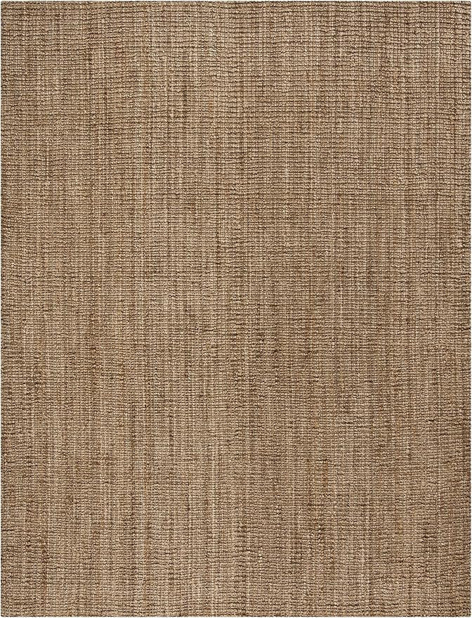 SAFAVIEH Natural Fiber Collection 6' x 9' Grey NF447M Handmade Chunky Textured Premium Jute 0.75-... | Amazon (US)
