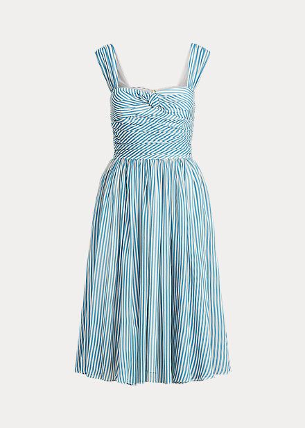 Striped Fit-and-Flare Dress | Ralph Lauren (US)