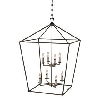 Lacey 8-light Pendant - Black | Bed Bath & Beyond