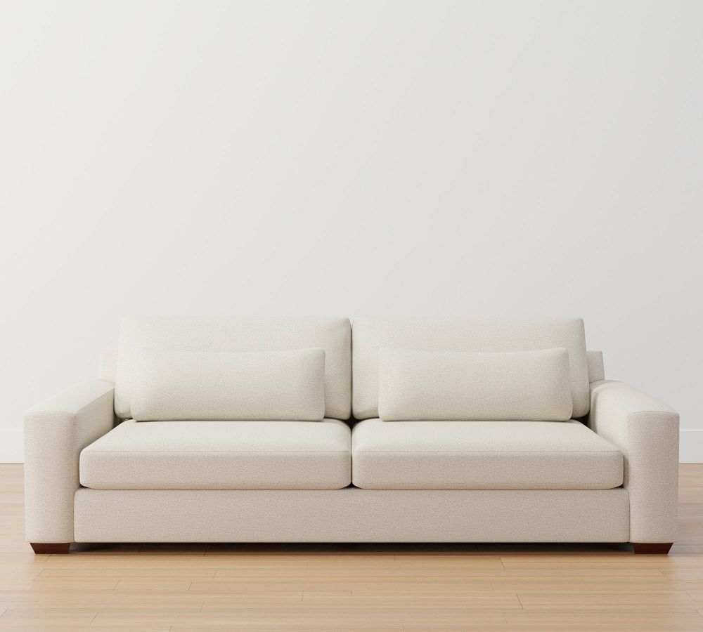 Big Sur Square Arm Deep Seat Upholstered Sofa | Pottery Barn (US)