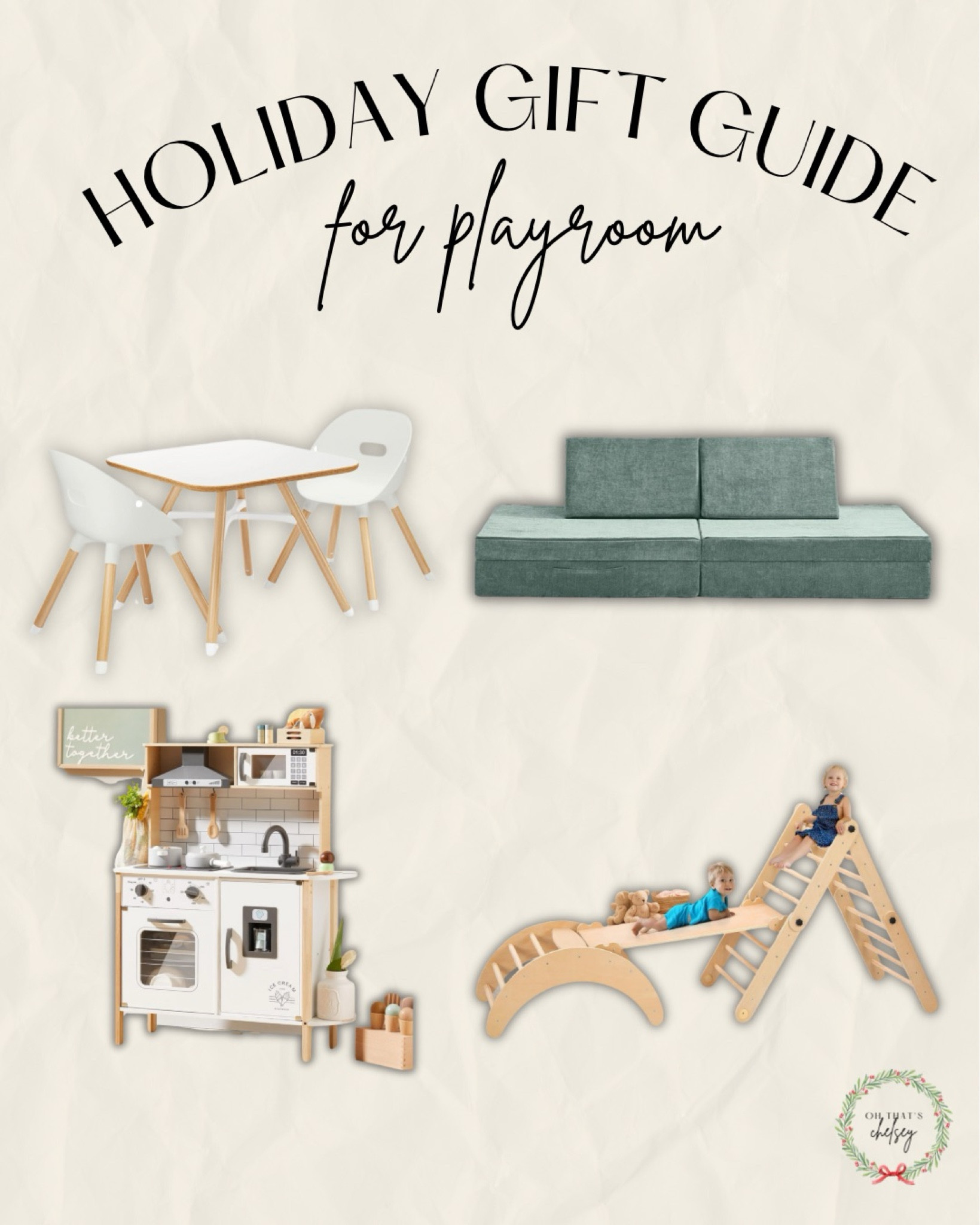 Holiday Gift Guide- playroom ideas 


Fancy Farmer // Oh that’s Chelsey // holiday gift guide for kids // playroom ideas // toys for kids // pickler triangle // play kitchen // lalo table // kids play couch // screen free activities // fancy farmer finds // North Dakota 


#LTKGiftGuide #LTKFamily #LTKKids