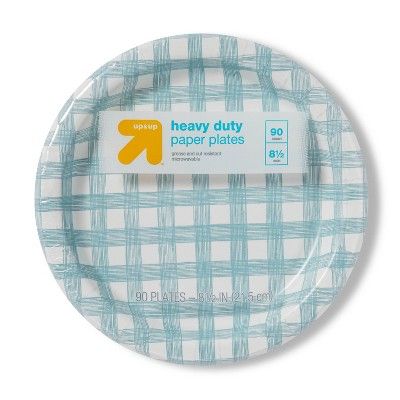 Line Plaid Paper Plate 8.5" - 90ct - up & up™ | Target