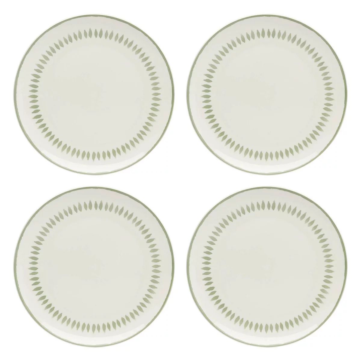 Food Network™ 4-pc. Aria Green Dinner Plate Set | Kohl's