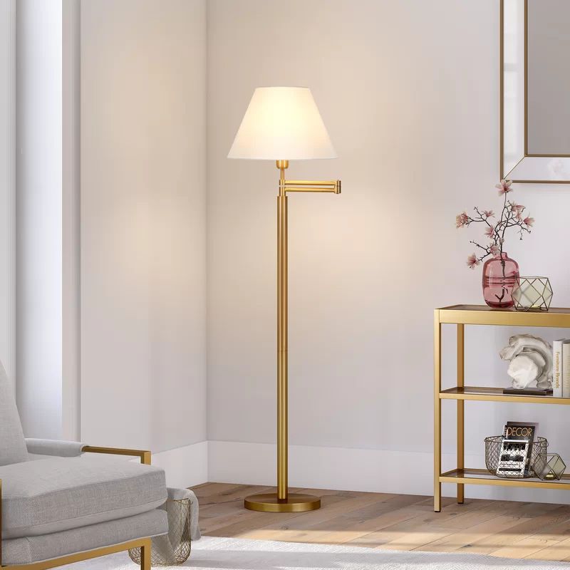 Yenovk 62" Swing Arm Floor Lamp | Wayfair North America