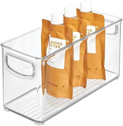 iDesign Linus BPA-Free Plastic Stackable Organizer Storage Bin with Handles for Kitchen, Pantry, ... | Amazon (US)
