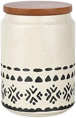 Kopmath Ceramic Coffee Canisters, 29 FL OZ (850 ml), Super Airtight Wooden Lid, Starry-Sky Bohemi... | Amazon (US)