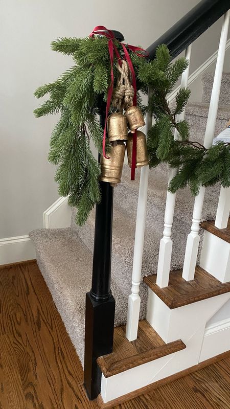 Transforming my black stair bannister into a festive wonderland on a budget! 

🎄✨ Embracing the magic of Christmas with budget-friendly garland, fairy lights, burgundy velvet ribbon, and charming cowbells. 

Elevate your decor without breaking the bank! 🌟 

Budget Christmas decor
Staircase garland ideas
DIY holiday decorating
Velvet ribbon staircase
Christmas cowbell decorations
Festive bannister makeover
Affordable holiday home decor
Fairy lights stair railing
Christmas staircase inspiration
Holiday decorating on a budget


#DIYChristmas #BudgetDecor #HolidayMagic

Christmas decor | holiday decor | christmas garland | christmas bells | staircase decorating ideas 

#LTKfindsunder50 #LTKhome #LTKHoliday