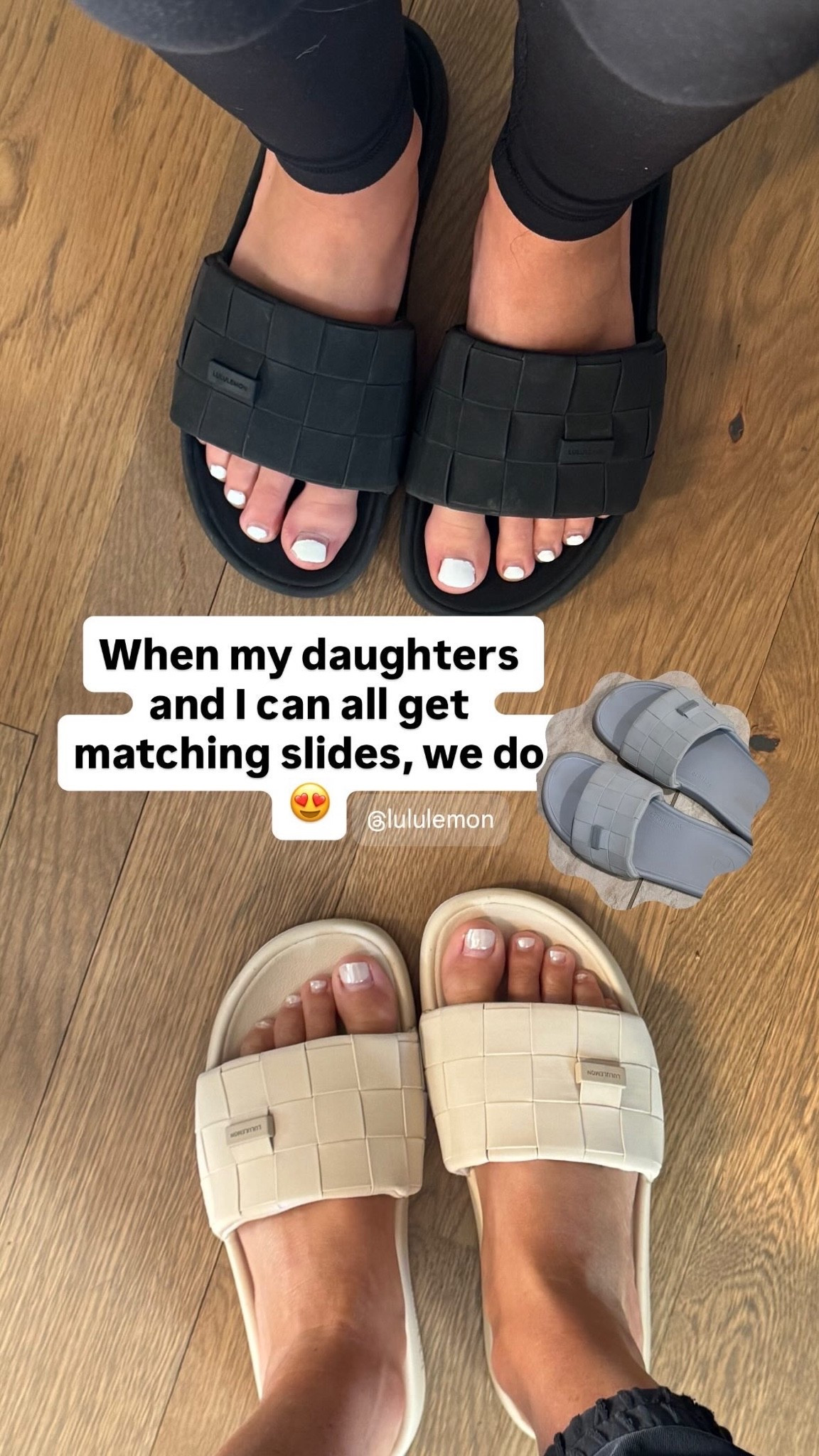 Mommy and me match Lululemon slides!

#LTKOver40 #LTKmomlife #LTKootd