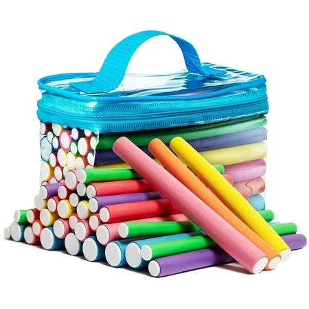 42pcs 7 Hair Curler Hair Rollers Bendy Foam Curler Rollers Flexi Curling Rods Heatless Curlers for Long Short Wave Hair Heatless Curls no Heat for Sleeping Overnight Styling Hair Salon Gift | Walmart (US)