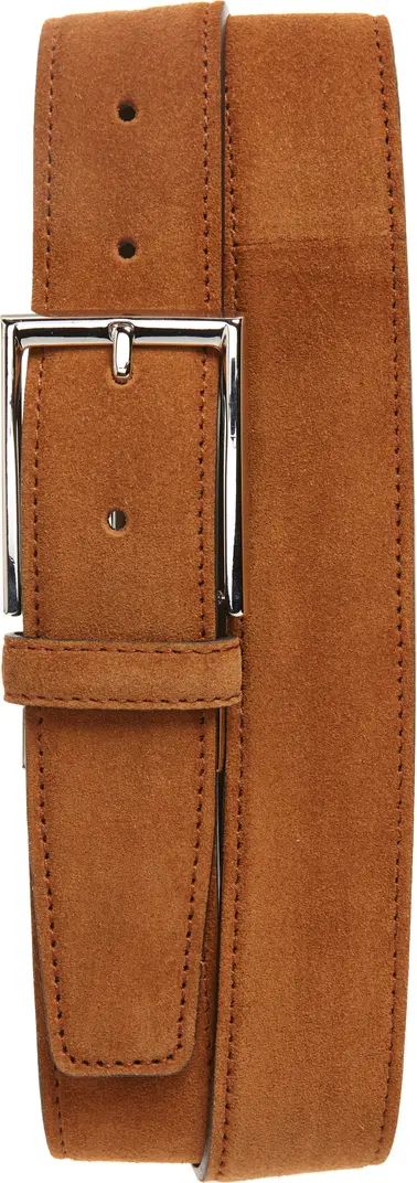 Canali Suede Calfskin Leather Belt | Nordstrom | Nordstrom