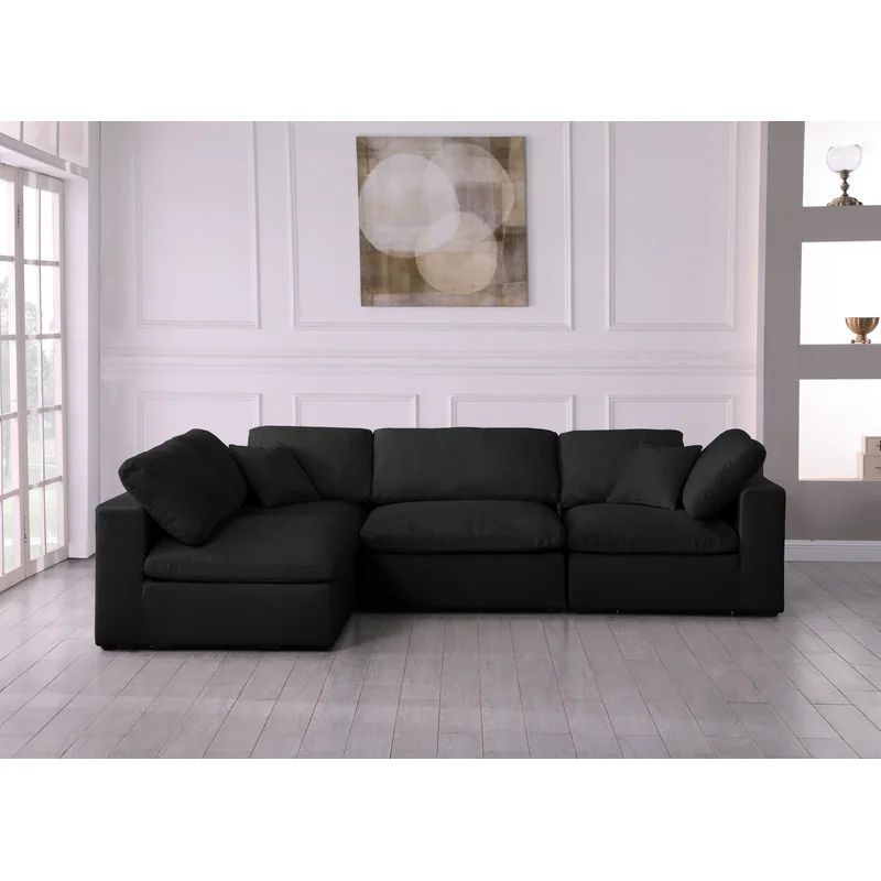 Aiobha 4 - Piece Upholstered Sectional | Wayfair North America