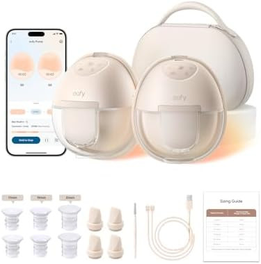 eufy Heated Wearable Breast Pump S1 Pro, Charging Case, Hands-Free | Amazon (US)
