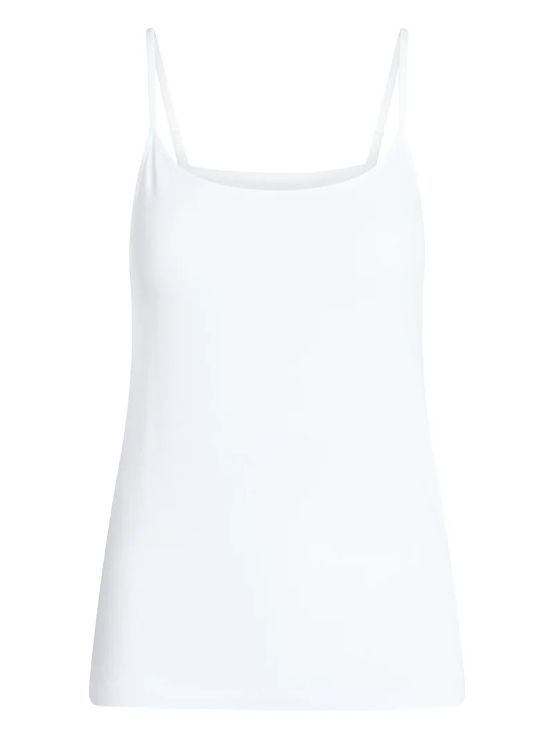 Time and Tru Women\u2019s Adjustable Strap Cami, Sizes XS-XXXL | Walmart (US)