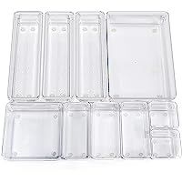 Lilly Things® Non-Slip Drawer Organiser Divider (6 Pcs Set) Makeup Organiser Storage Clear Plast... | Amazon (UK)