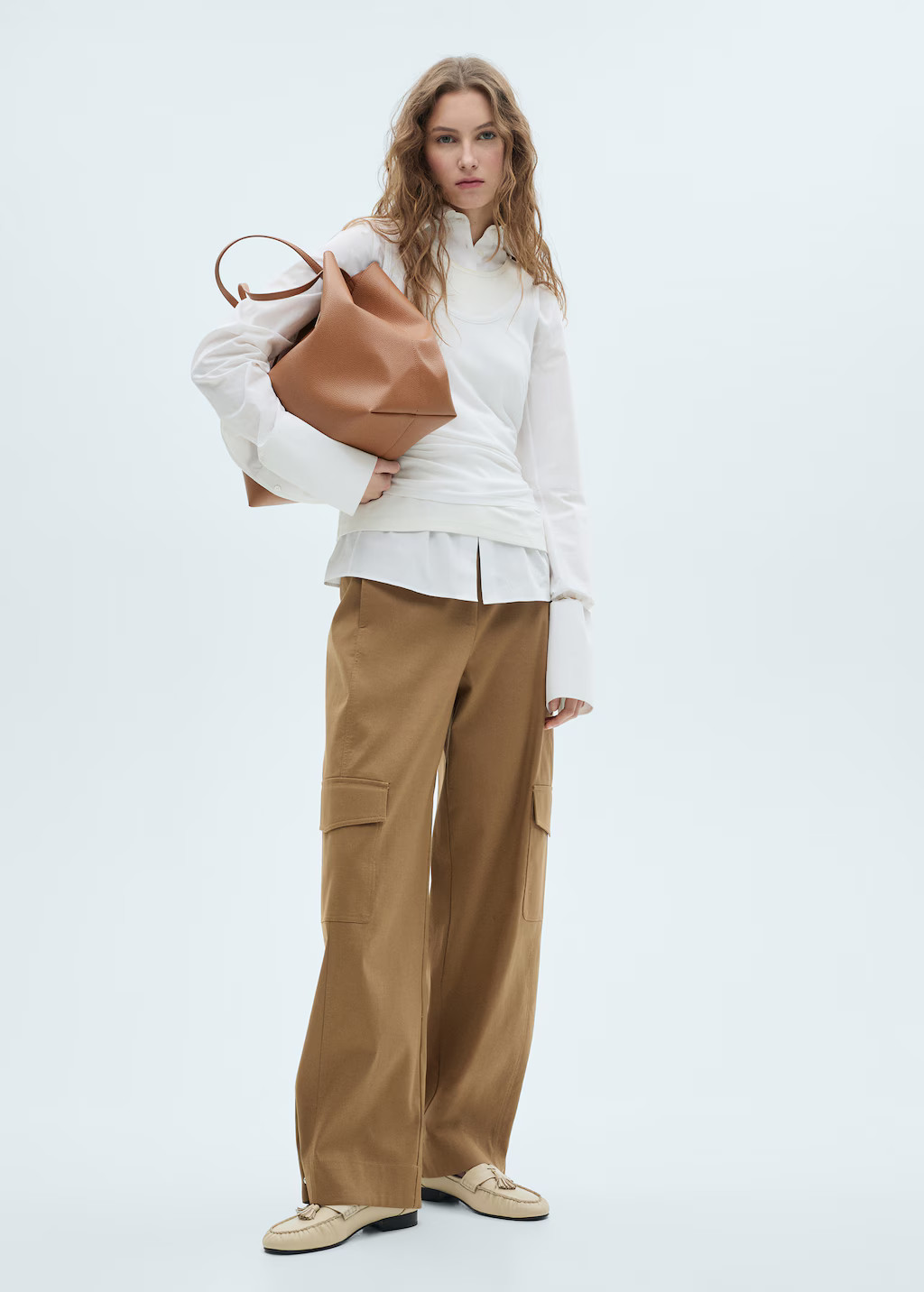 Pebbled effect shopper bag - Women | MANGO USA | Mango (US/MX/AU)